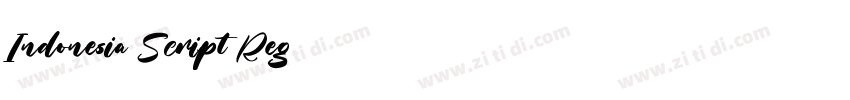 Indonesia Script Reg字体转换